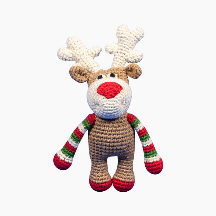 reindeer knit toy for dogs