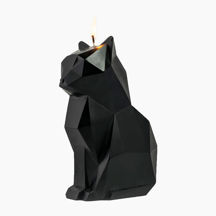 black cat candle