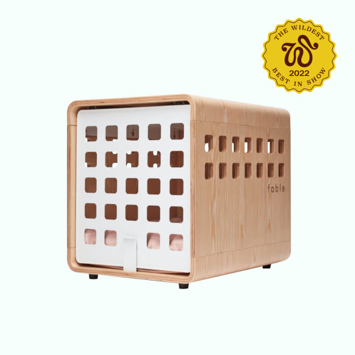 crate in wood and white