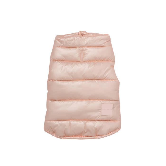 pink puffer vest for dogs