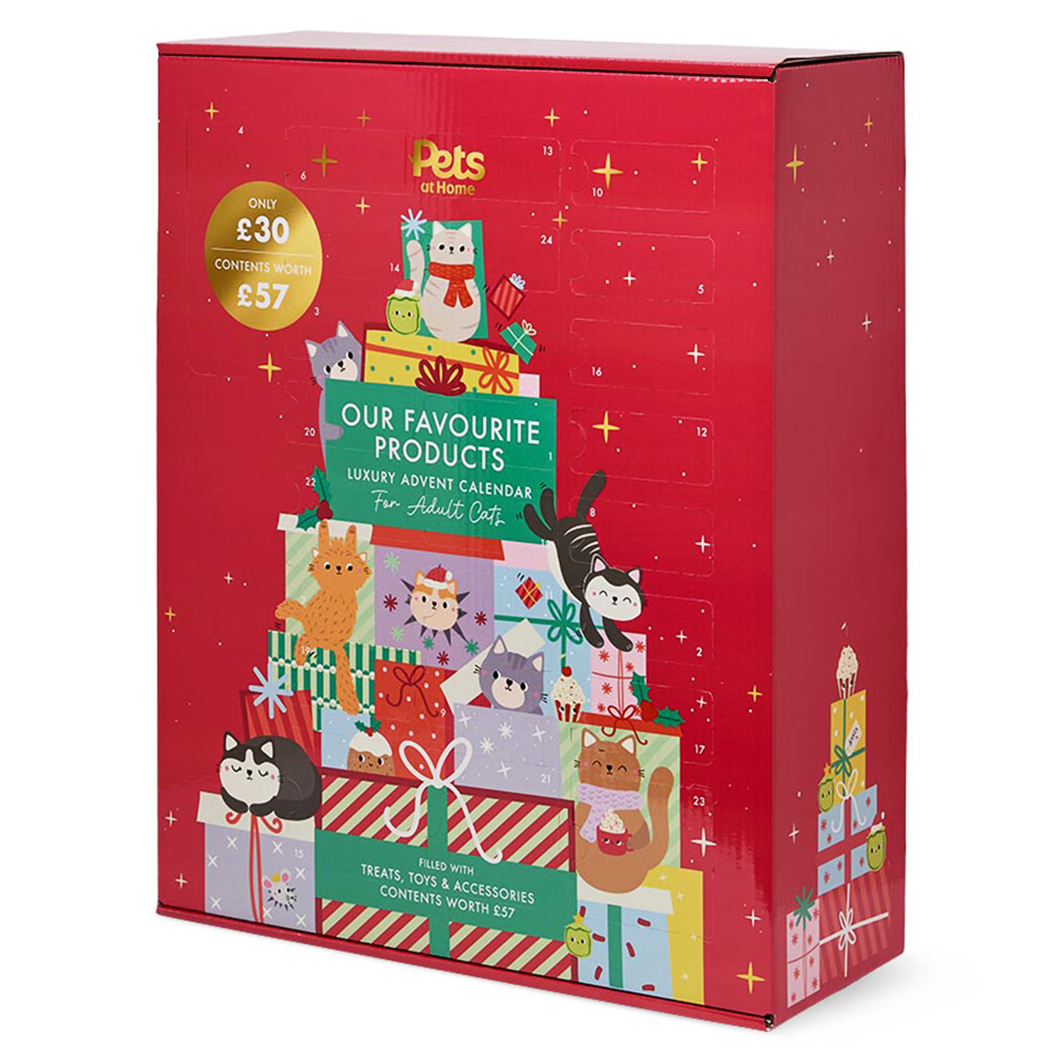 Pets at Home Christmas Our Favourite Products Luxury Advent Calendar for Adult Cats
