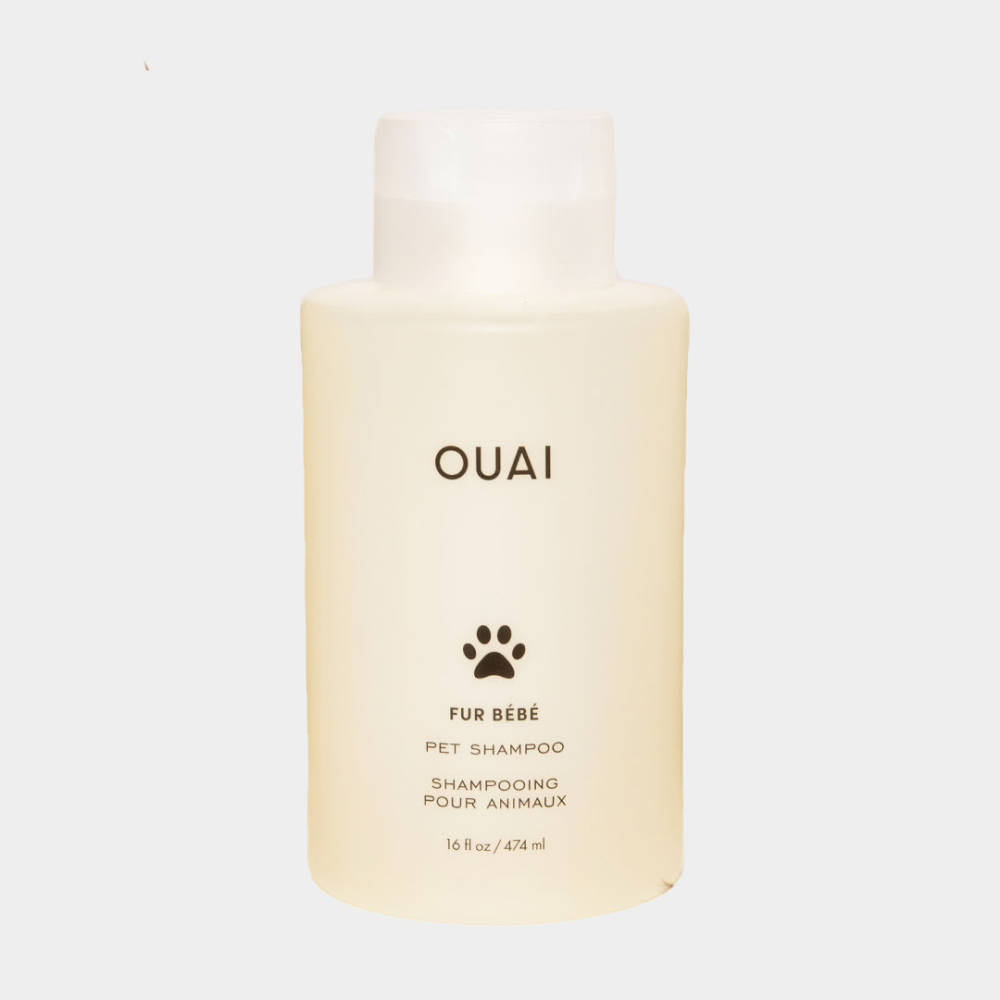 small bottle of dog shampoo