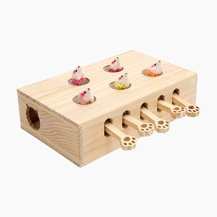 Interactive Whack-a-mole Solid Wood Toy