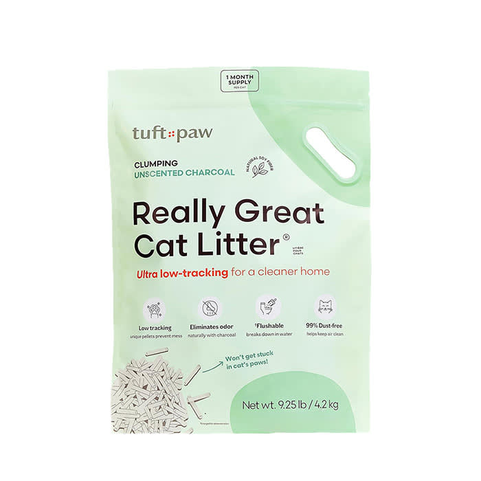 Tuft & Paw Really Great Cat Litter, Low Tracking Tofu Cat Litter
