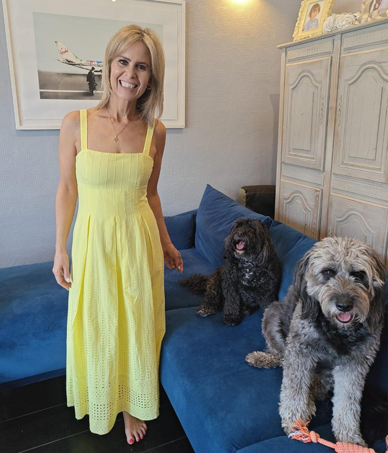 Suzanne baum and her dogs 