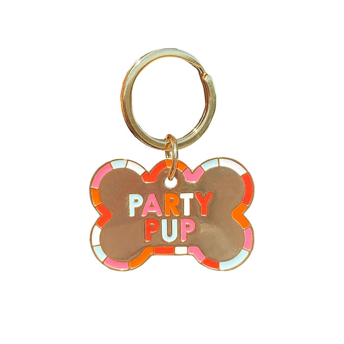 Party Pup pet ID tag