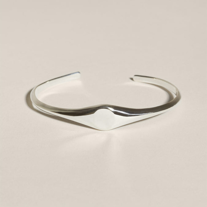 silver wrist cuff