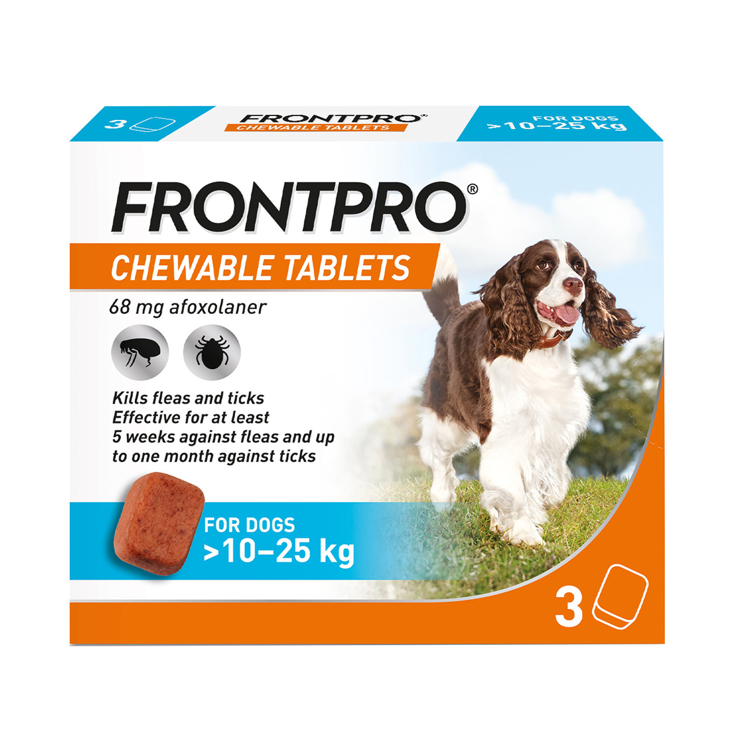 FrontPro Chewable flea tablets for dogs