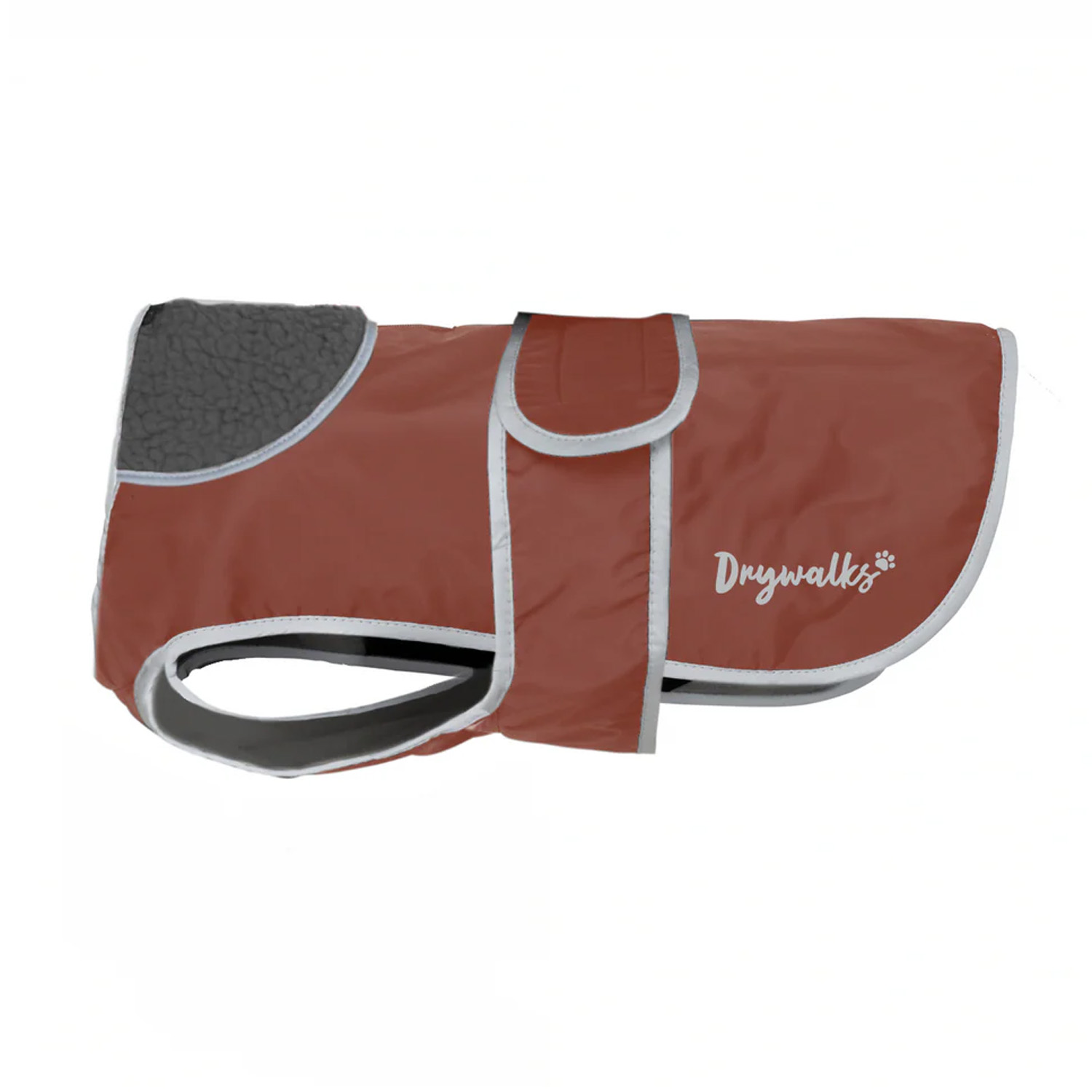 Drywalks Waterproof Dog Coat in Chestnut/Charcoal
