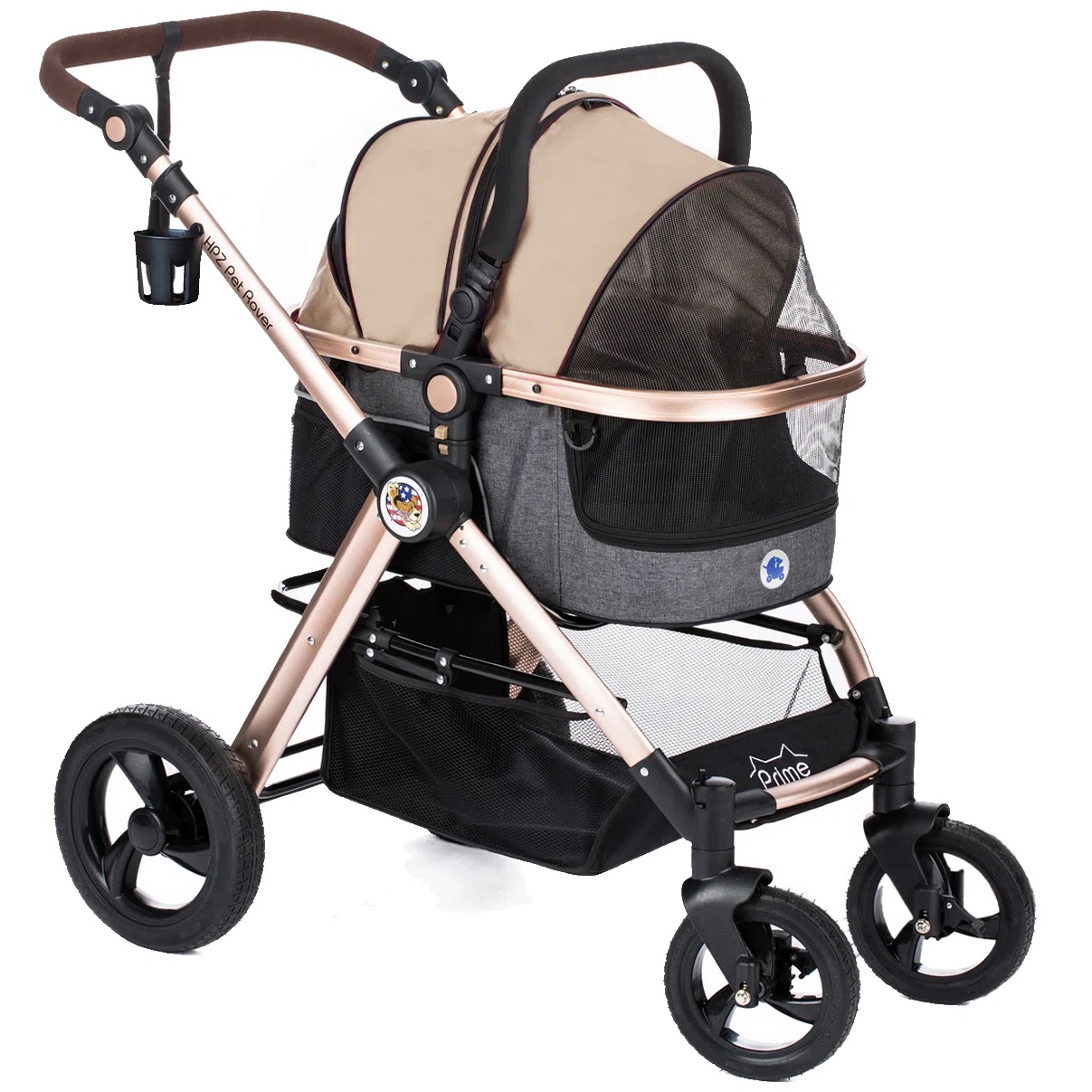 HPZ Pet Rover Prime 3-in-1 Luxury Dog/Cat Stroller