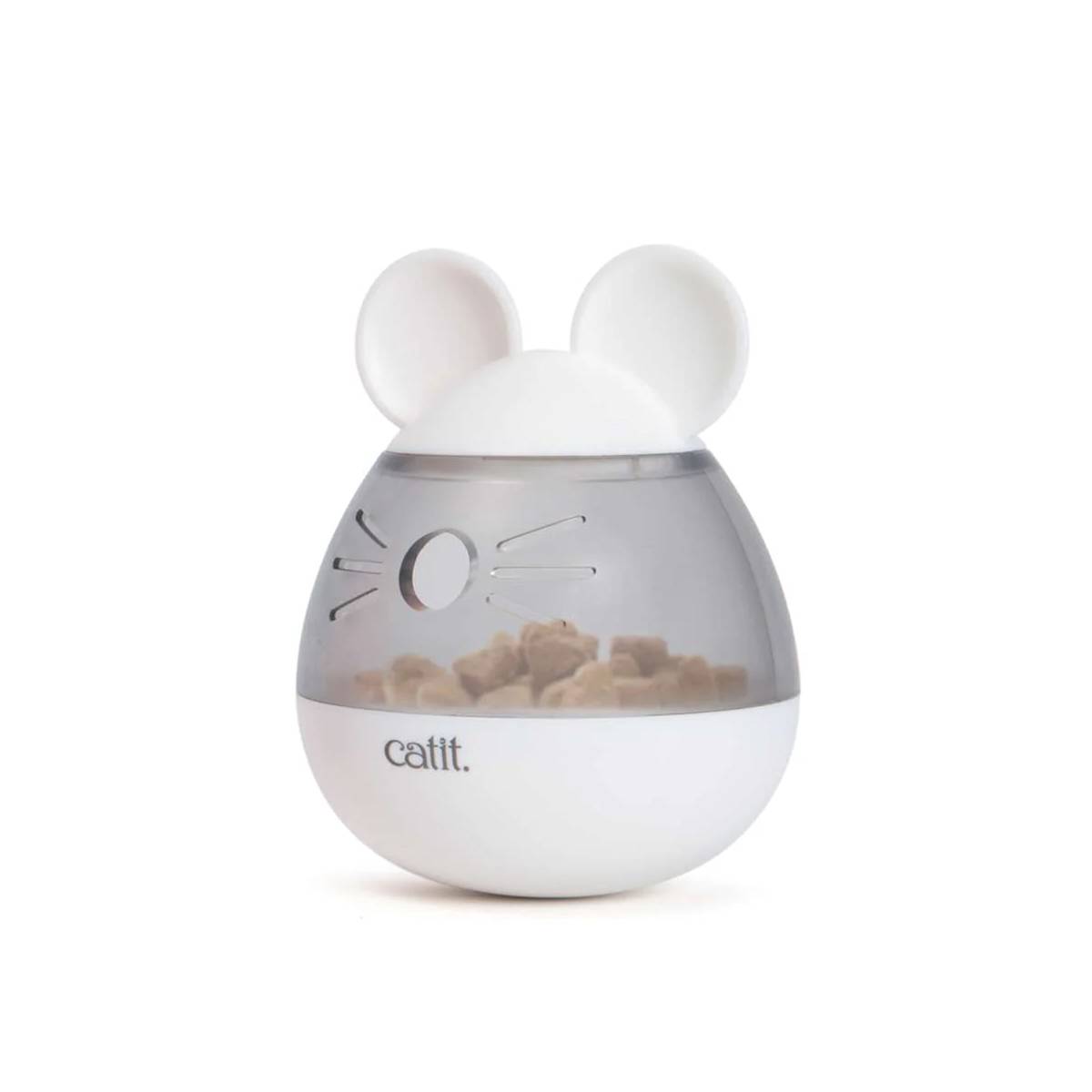Mouse shaped cat treat dispenser toy