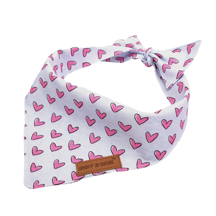 Sniff & Bark dog heart bandana