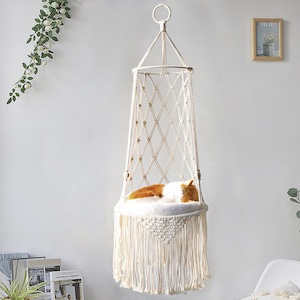 Macrame Hanging Cat Bed