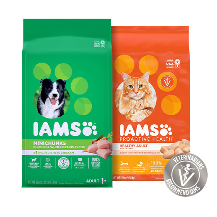 dog and cat with royal canin food