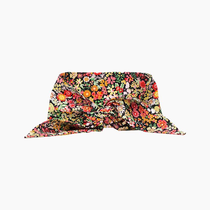 the colorful floral necktie