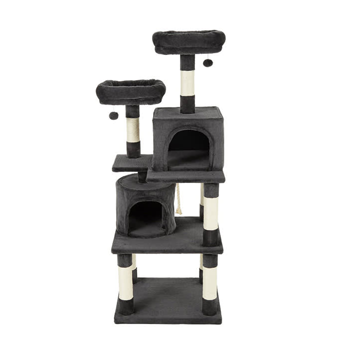 Frisco 61-in Faux Fur Cat Tree & Condo
