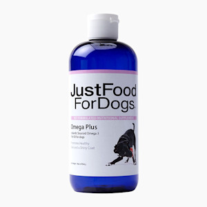 fish oil in blue bottle