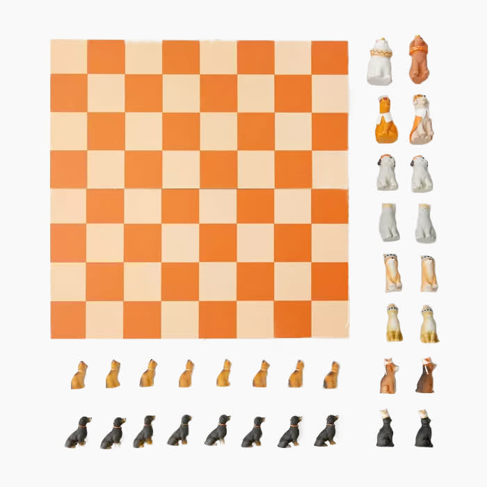 Cats Vs. Dogs Chess Set