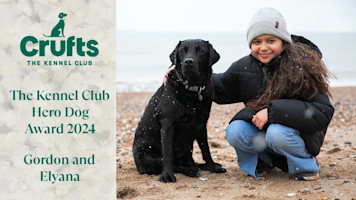Gordon and Elyana | The Kennel Club Hero Dog Award 2024