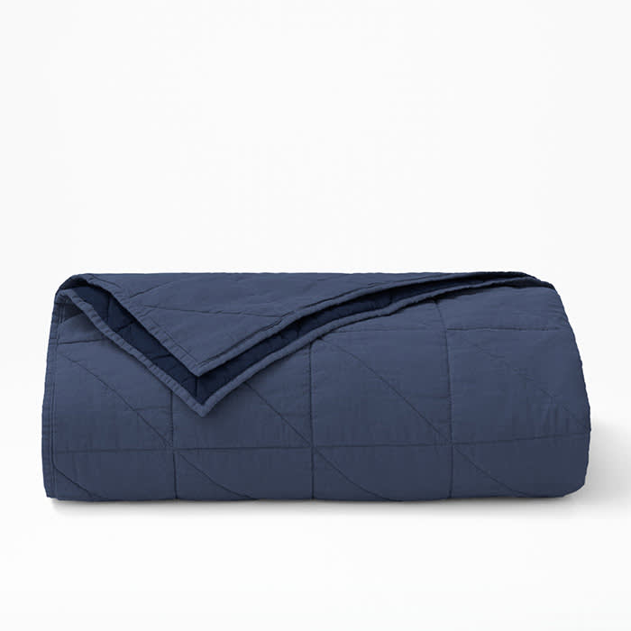 quilt in navy blue