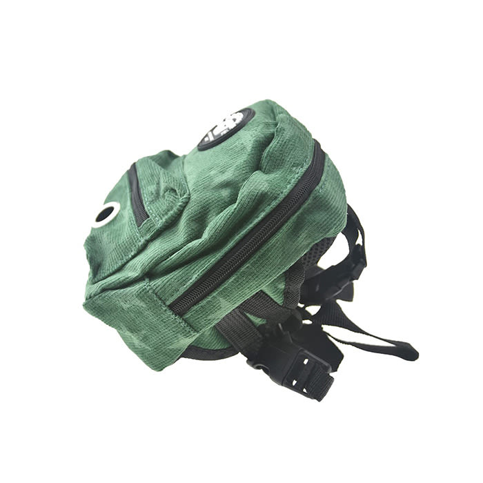 green dog backpack harness