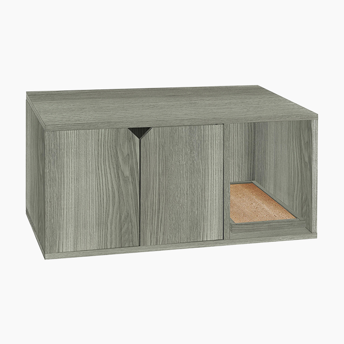 the way basics cat litter box in gray