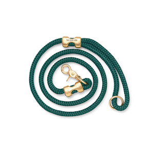 green rope leash