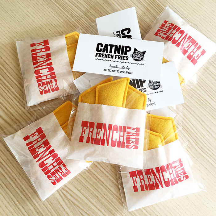 Catnip French Fry toys