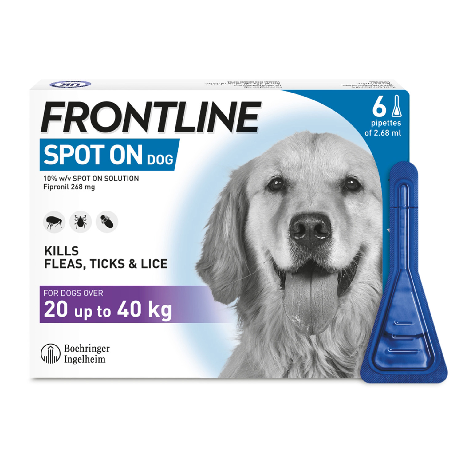 Frontline spot on flea treatment