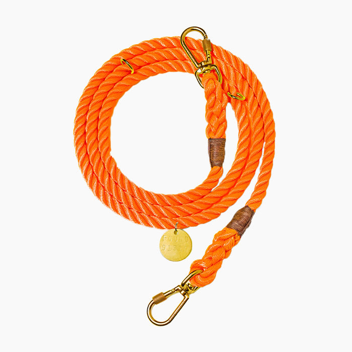orange rope leash