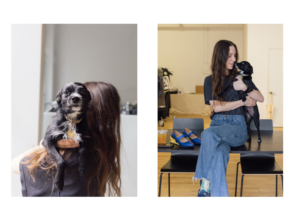 Designer Carly Mark's Rescue Pup, Puppet, Runs the Show