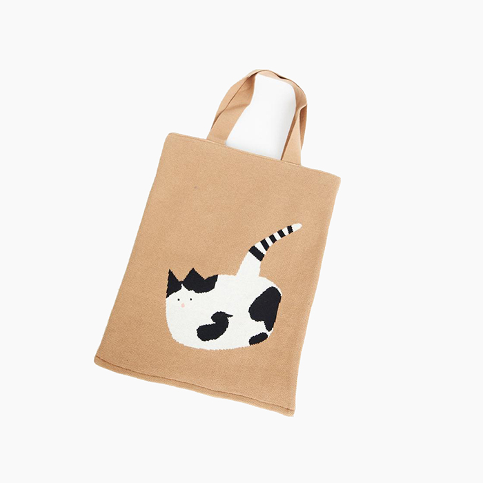 the cat bag in camel