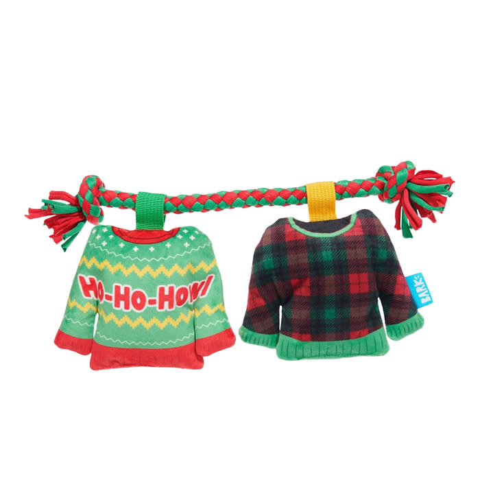 BARK dog sweater rope toy