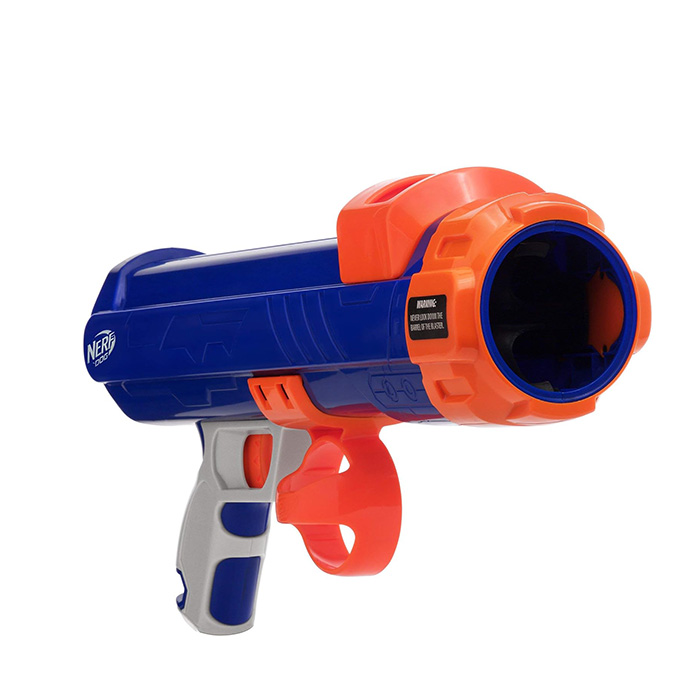Nerf Dog Tennis Ball Blaster Dog Toy, Blue/Orange