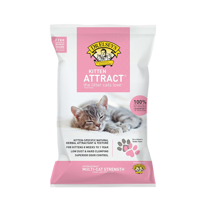 Dr. Elsey's Kitten Attract Clumping Clay Cat Litter, 20-lb bag