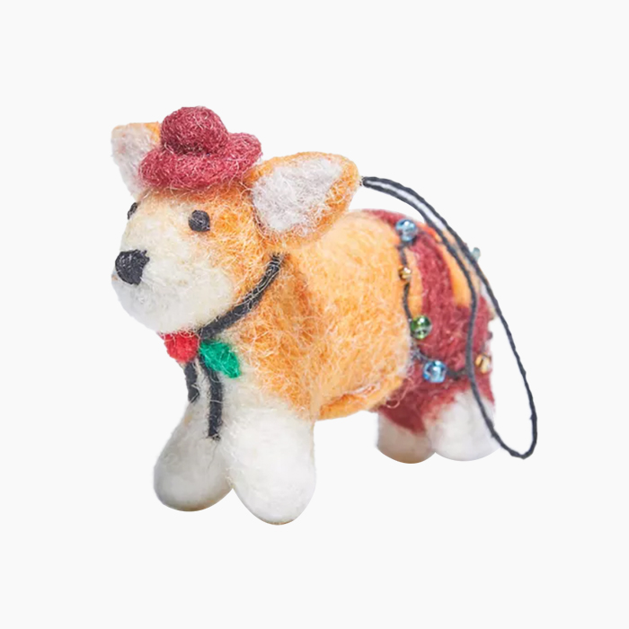Cowboy Corgi Ornament