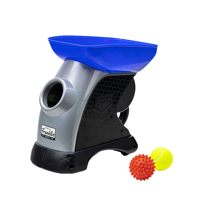 Franklin Pet Supply Co. Ready Set Fetch Automatic Tennis Ball Launcher Dog Toy - Blue/Black