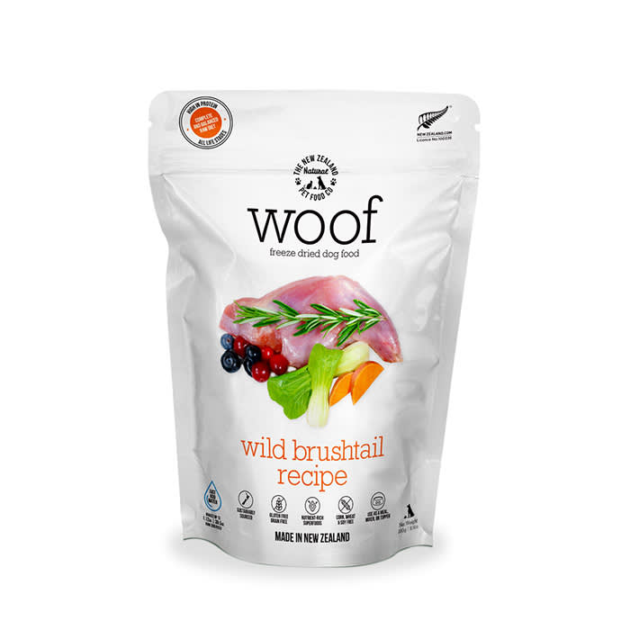 WOOF Wild Brushtail Freeze Dried Raw Dog Food