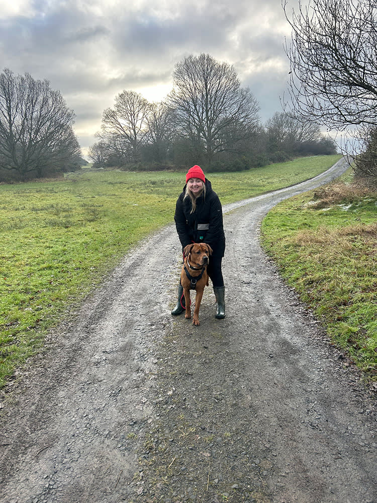 Woman with dog