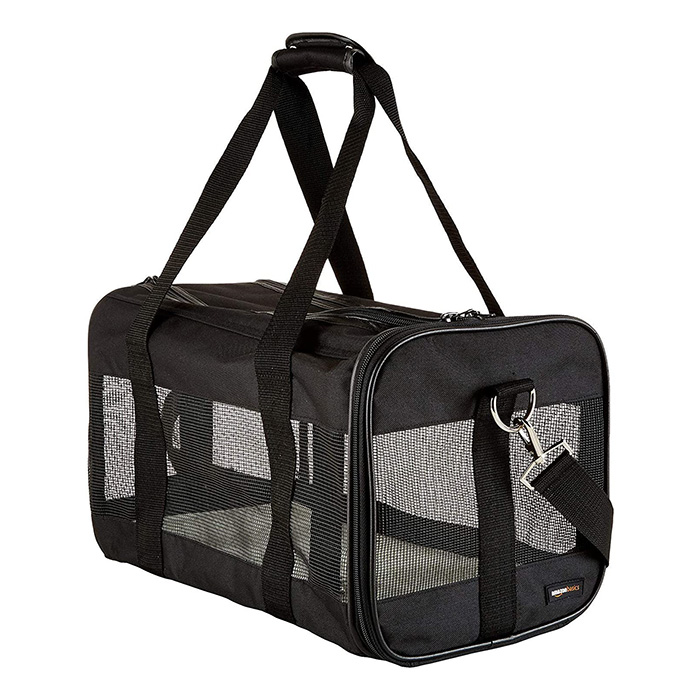Amazon Basics Soft-Sided Mesh Pet Travel Carrier