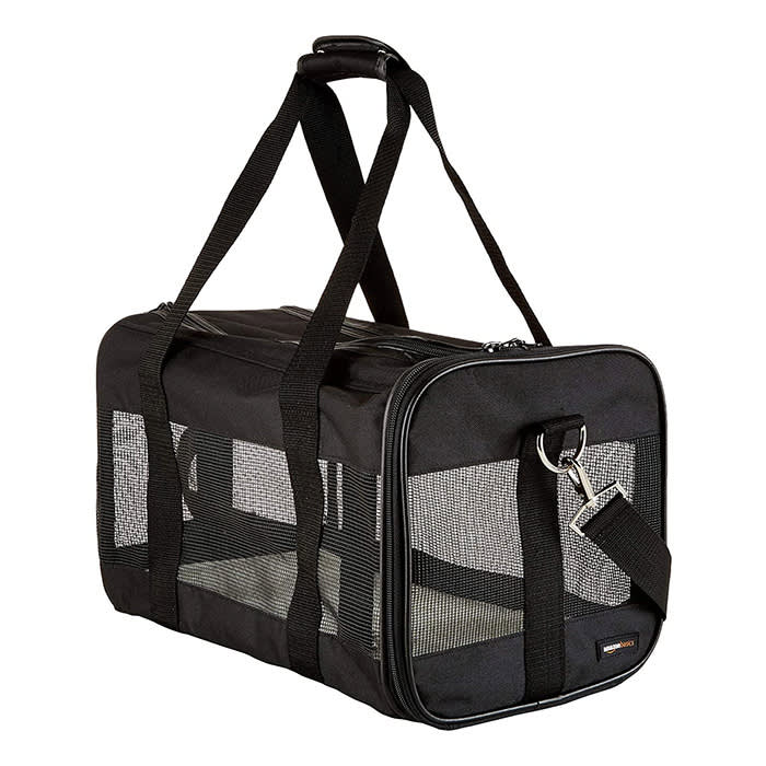 Amazon Basics Soft-Sided Mesh Pet Travel Carrier