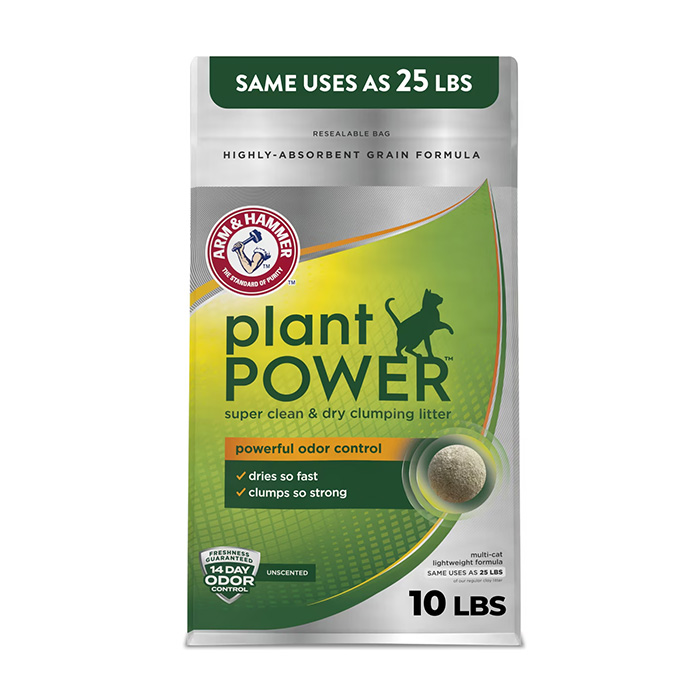 Arm & Hammer Litter Plant Power Unscented Lightweight Clumping Wheat Cat Litter