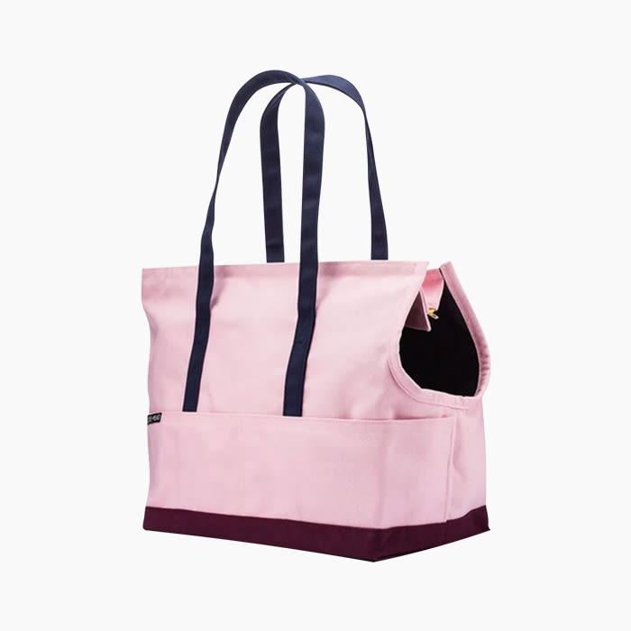 the pink carry on bag