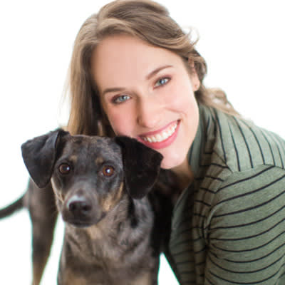 lauren novack with dog