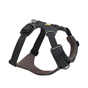 Ruffwear, Front Range Dog Harness, Reflective Soft Padded Everyday Harness with Dual Leash Clips in Basalt Gray