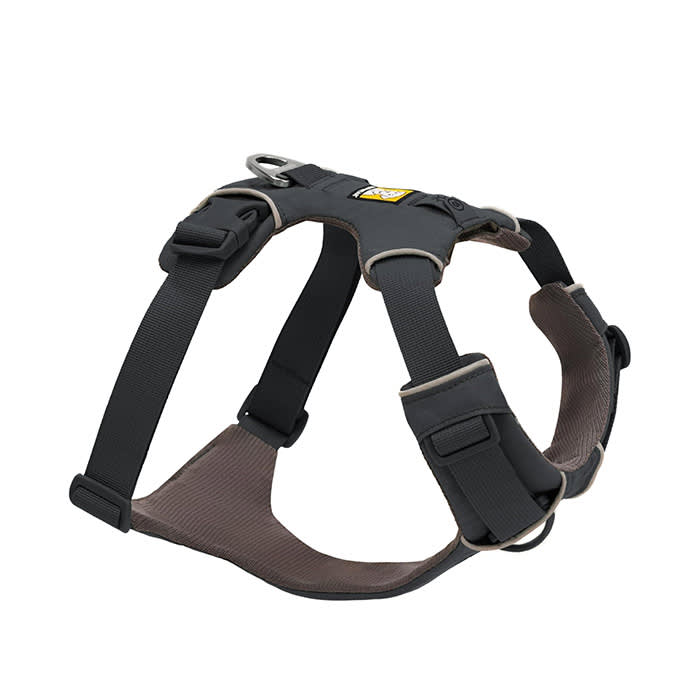Ruffwear, Front Range Dog Harness, Reflective Soft Padded Everyday Harness with Dual Leash Clips in Basalt Gray