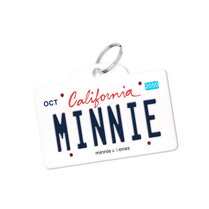 The Barking Mutt License Plate Pet Tag