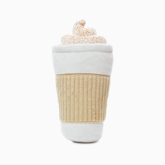 pumpkin spice latte dog toy