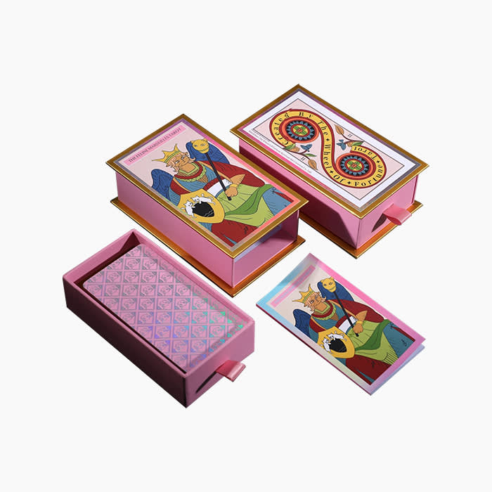 tarot cards in pink