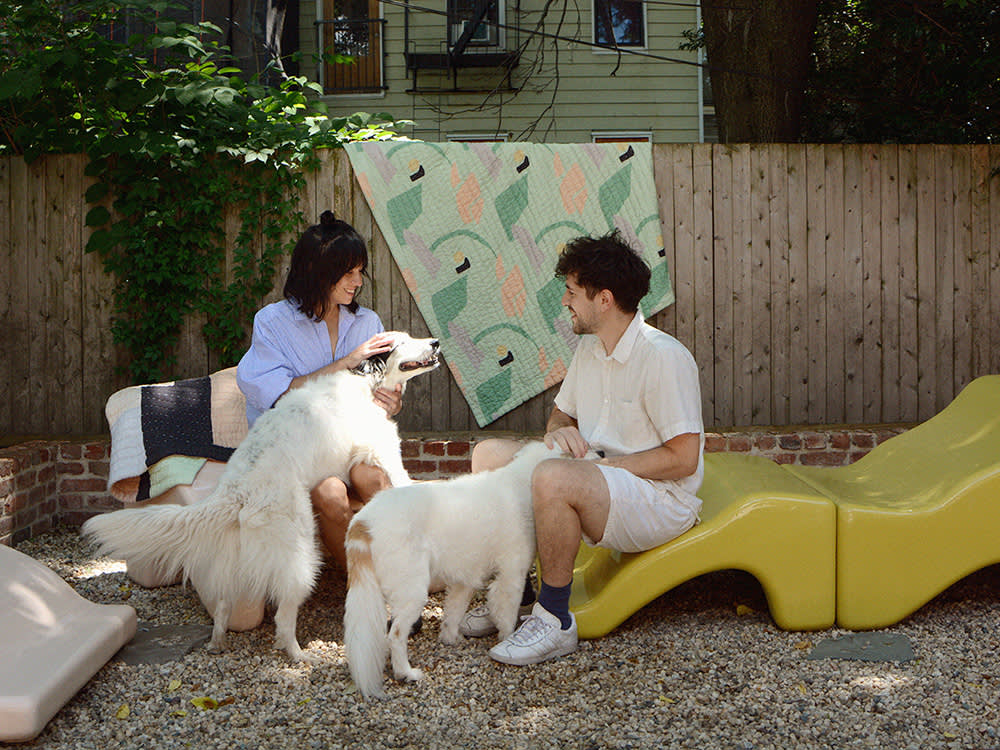 cold picnic founders Phoebe Sung and Peter Buer and dogs